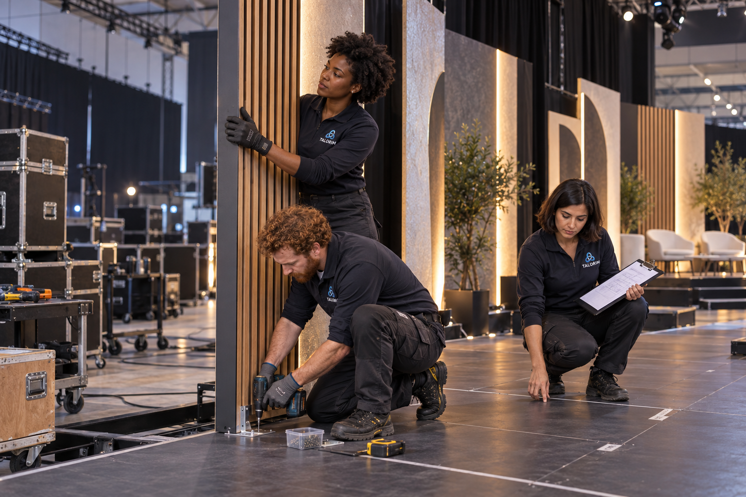 Professionnel TALORIM en intervention décor et plateau