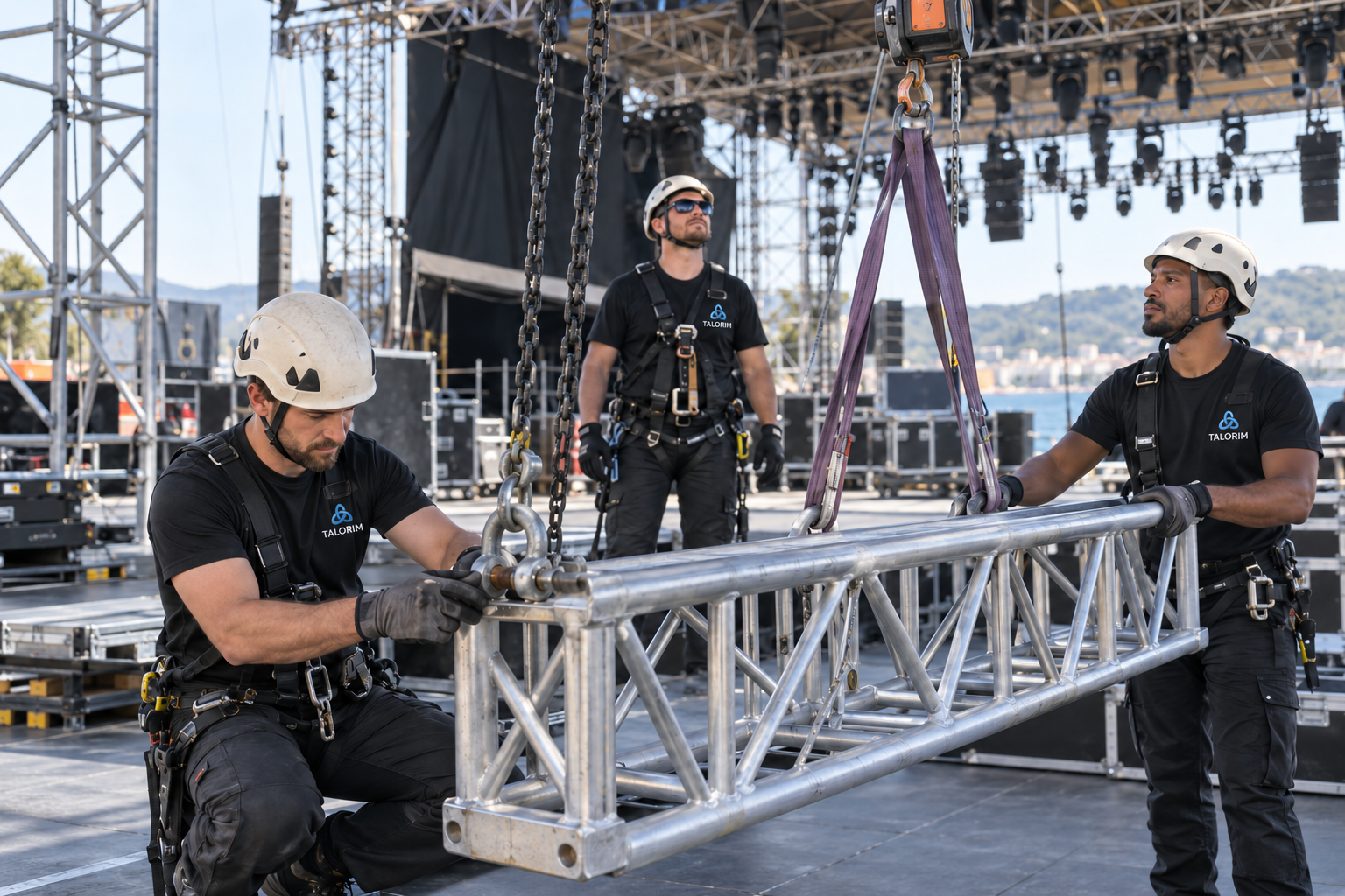 Technicien TALORIM en intervention structure et levage